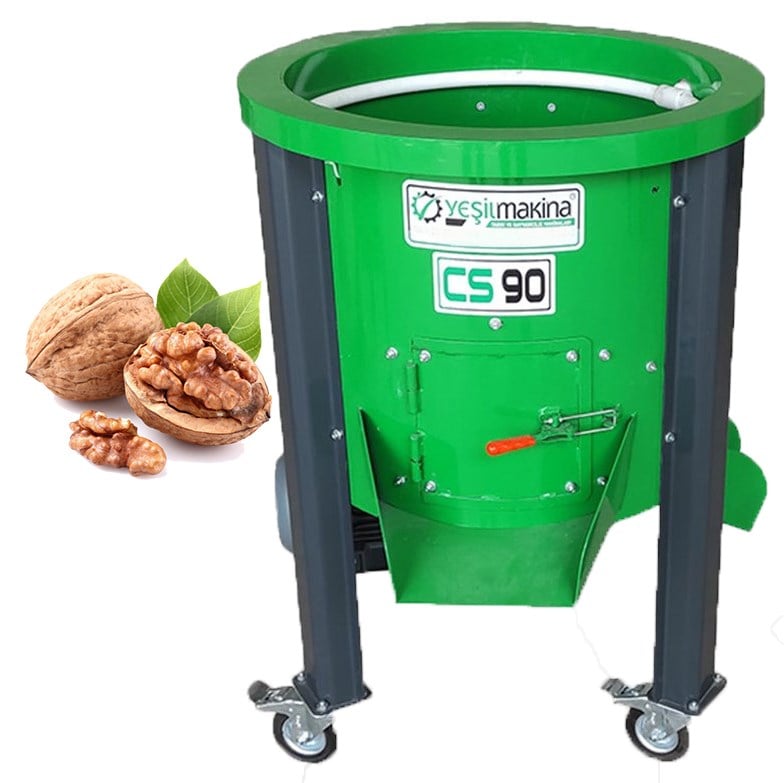 Yeşil CS90 Sabit Devirli Ceviz Soyma Makinesi 50KG/90L 220V