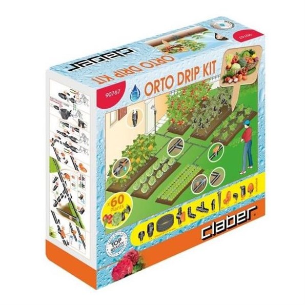 Claber Kit Orto & Programmatore Dual Logic - Impianto Goccia 6 Zone, Per Fino A 60 Piante - Foto 6