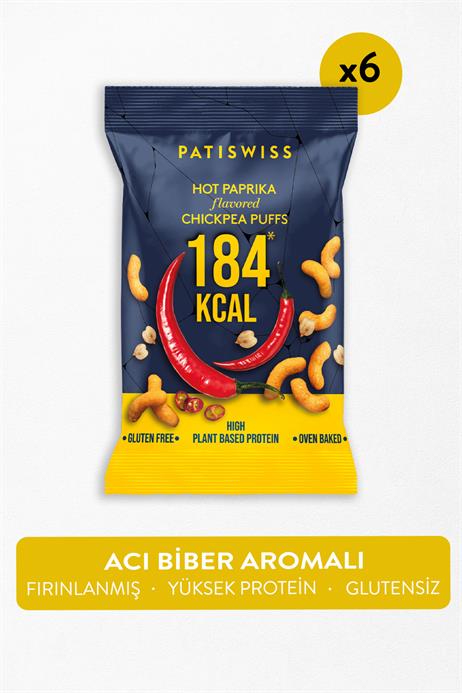Acı Biber Aromalı Nohut Cips Seti 50g x 6 Adet