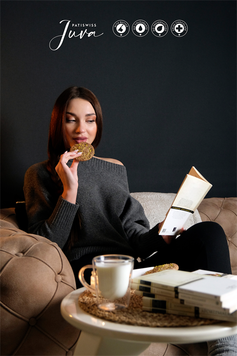 Juva Antep Fıstıklı ve Kadayıflı Sütlü Çikolatalı Kurabiye 60g