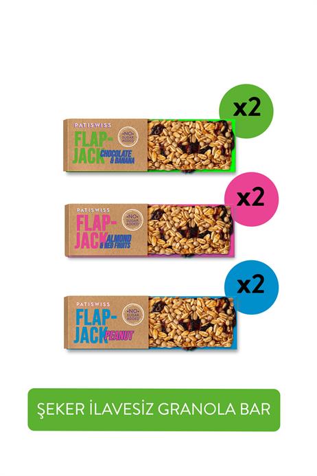 Şeker İlavesiz Granola Bar Set 6 Adet