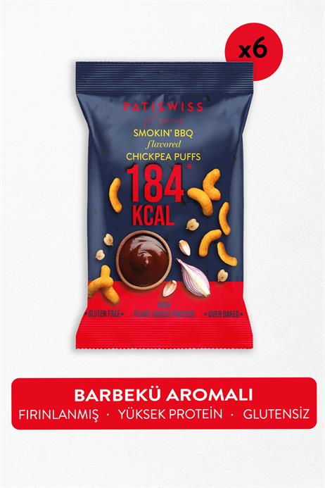 Tütsülenmiş Barbekü Aromalı Nohut Cips Seti 50g x 6 Adet