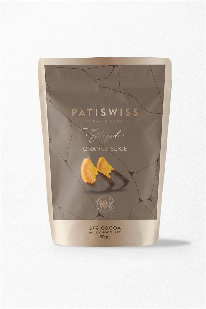 Glazed Milk Chocolate Orange Slice