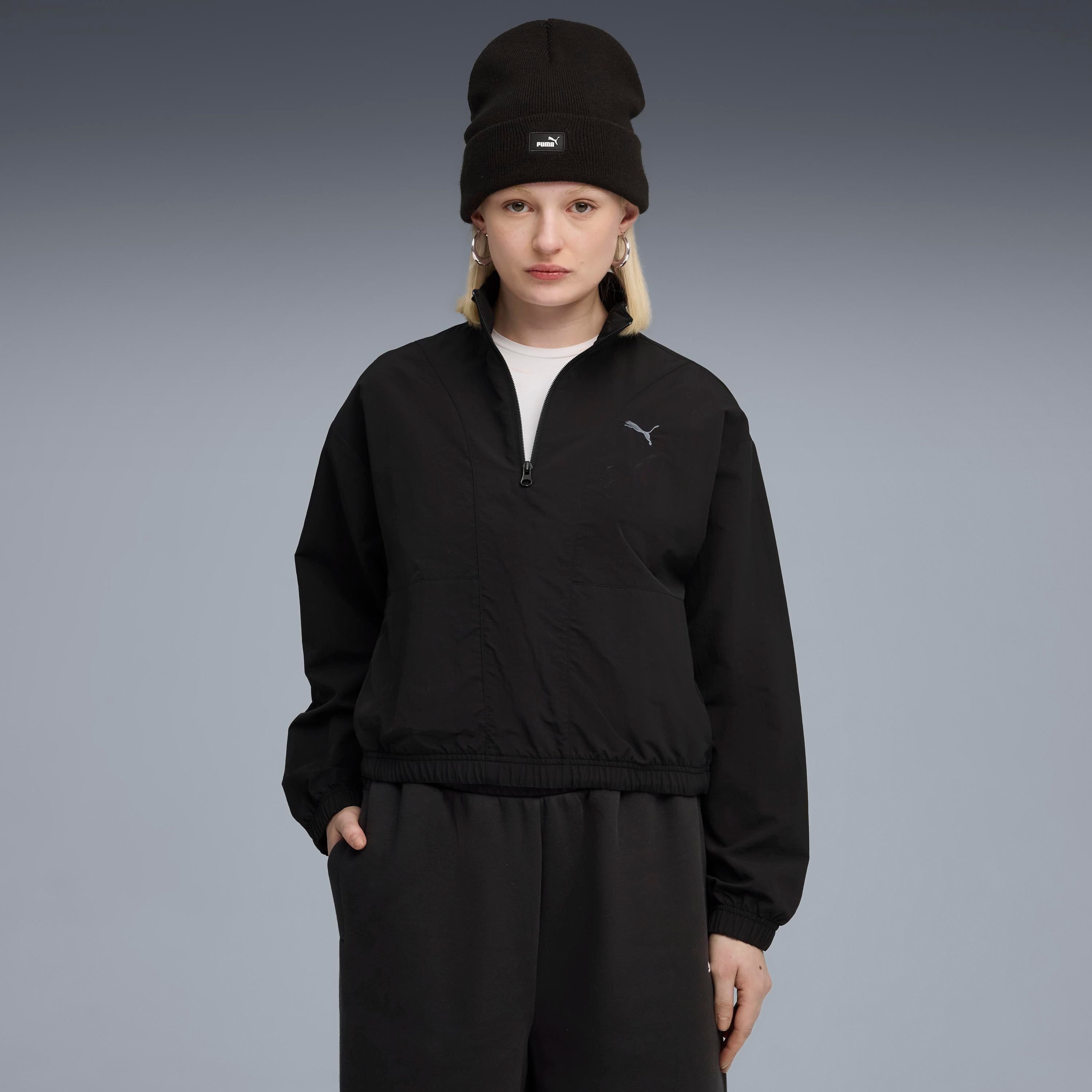 Puma Her Woven Half-Zip Crew Kadın Yetişkin Sweatshirt