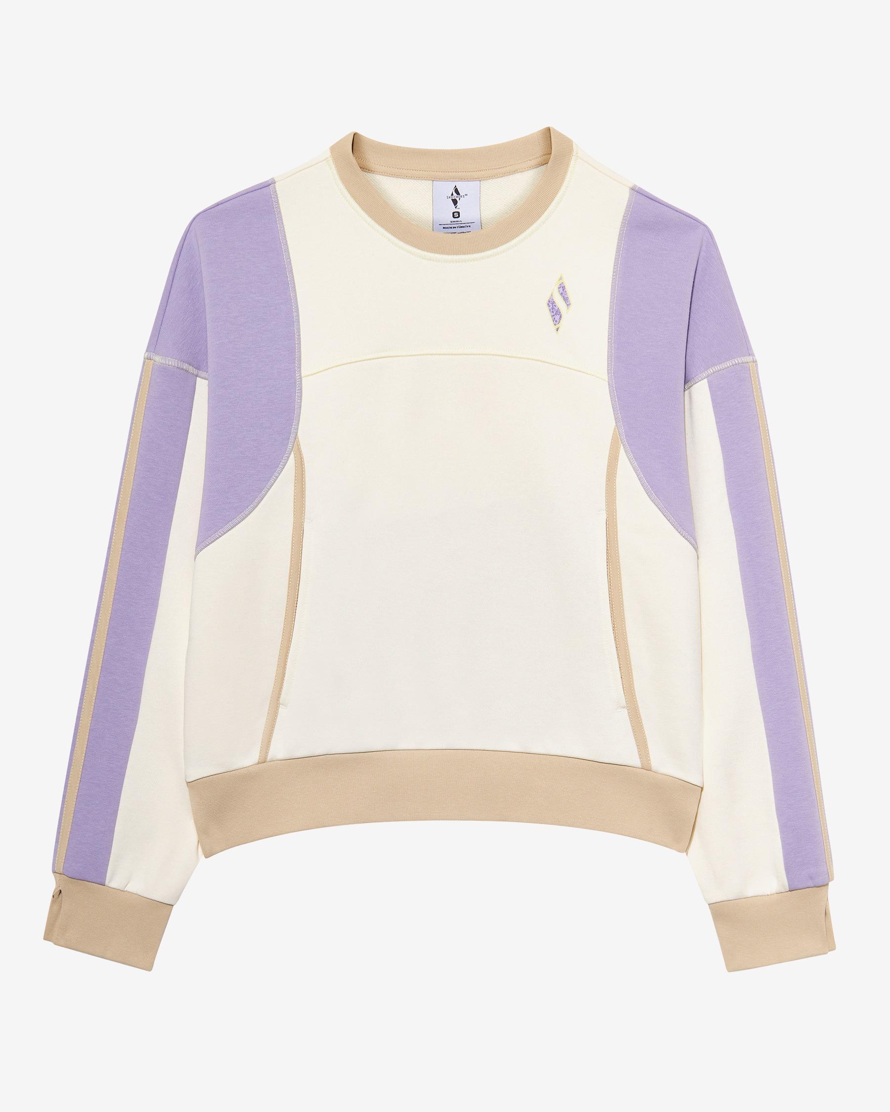 W Diagonal Lw Fleece Crew Neck Sweatshirt