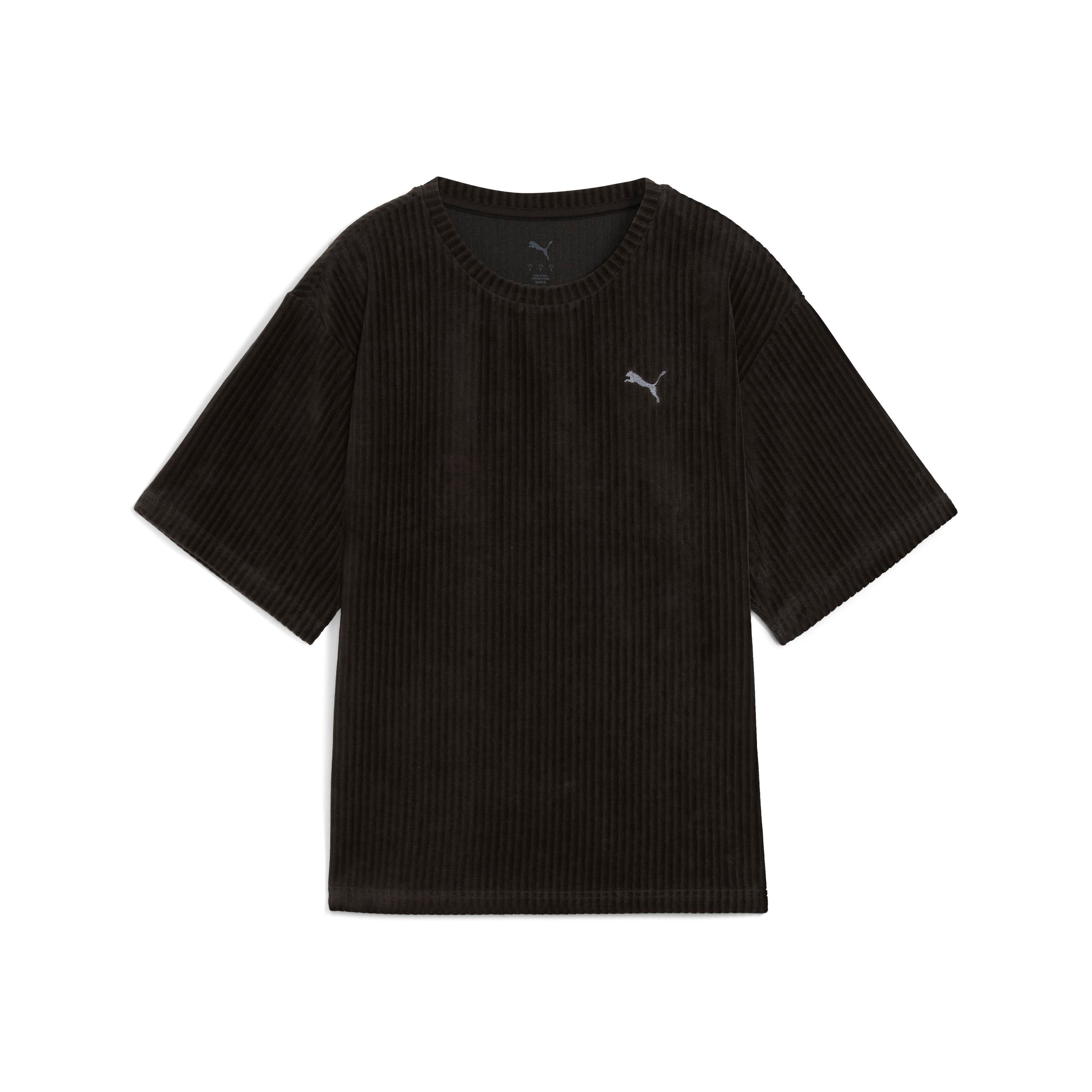 Puma Ess Elevated Velour Tee Kadın Yetişkin T-shirt