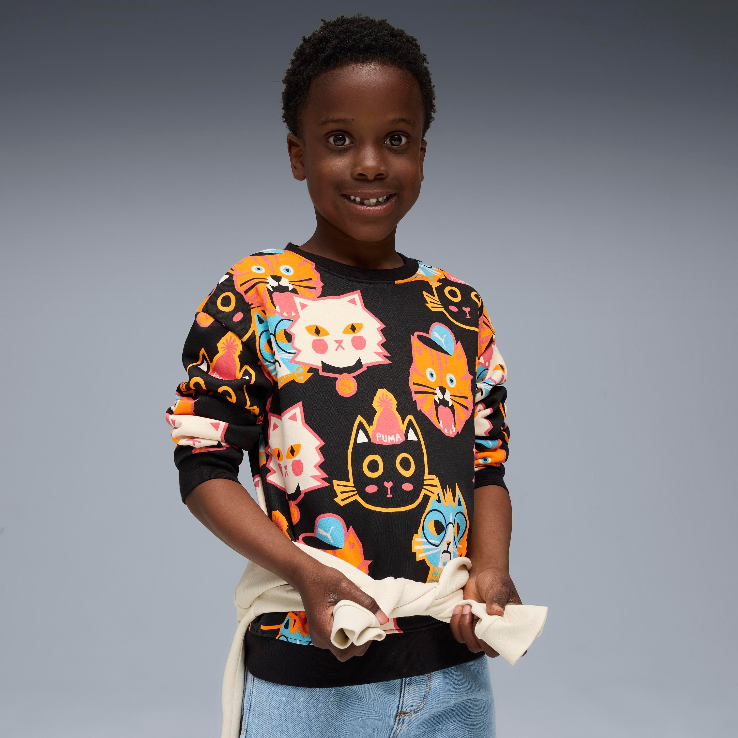 Puma Moody Cat Crew Unisex Çocuk Sweatshirt
