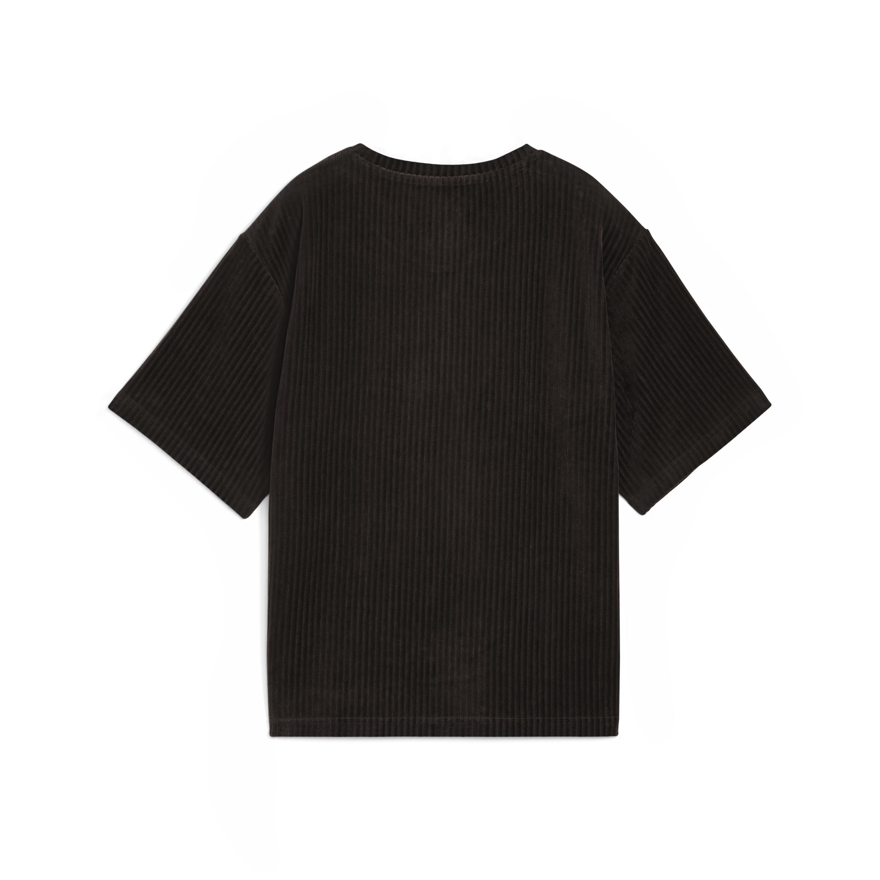 Puma Ess Elevated Velour Tee Kadın Yetişkin T-shirt