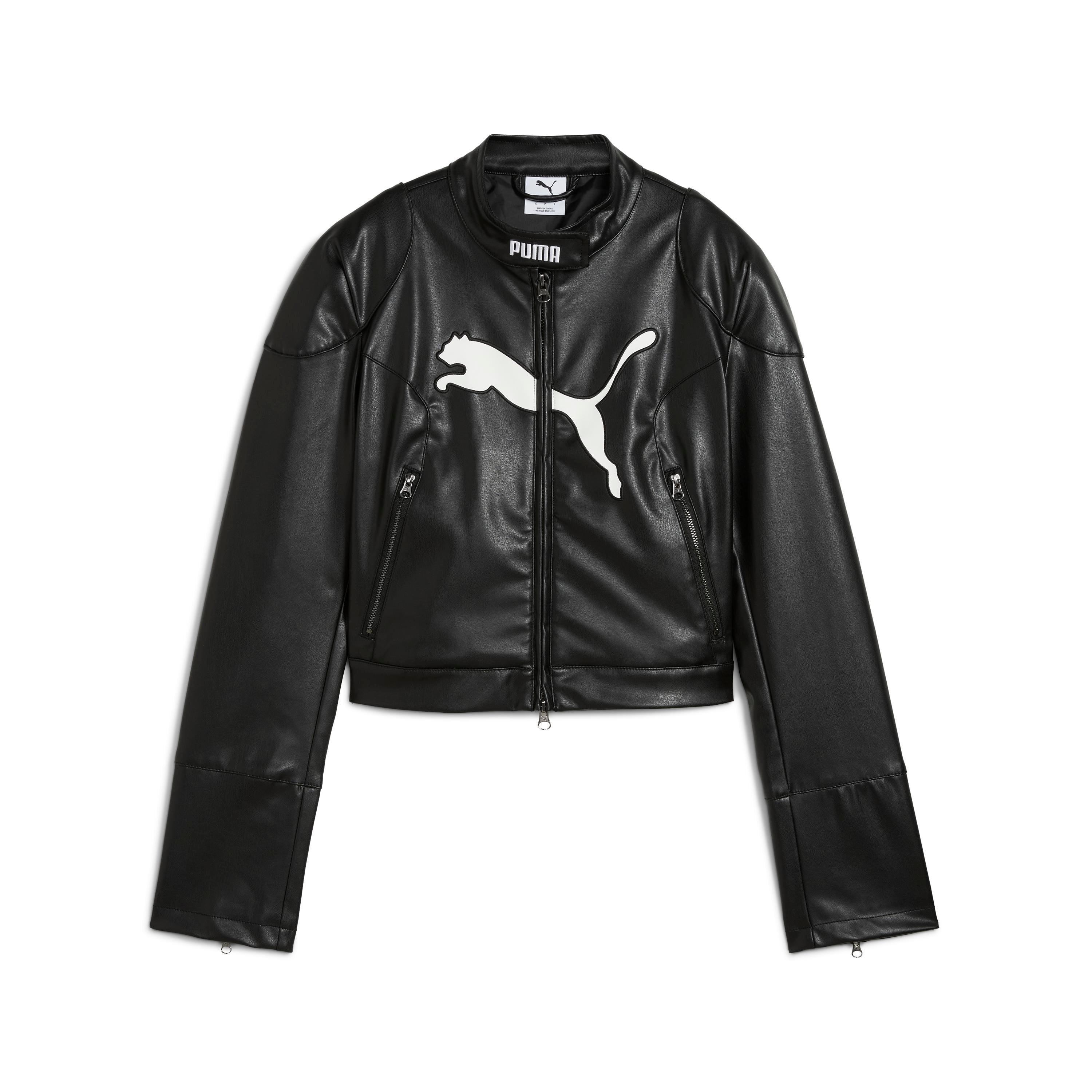Puma Pleather Racer Jacket Kadın Yetişkin Ceket