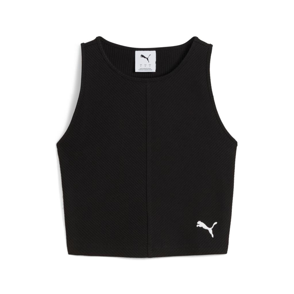 Puma WARDROBE ESS Ribbed Crop Top Kadın T-shirt