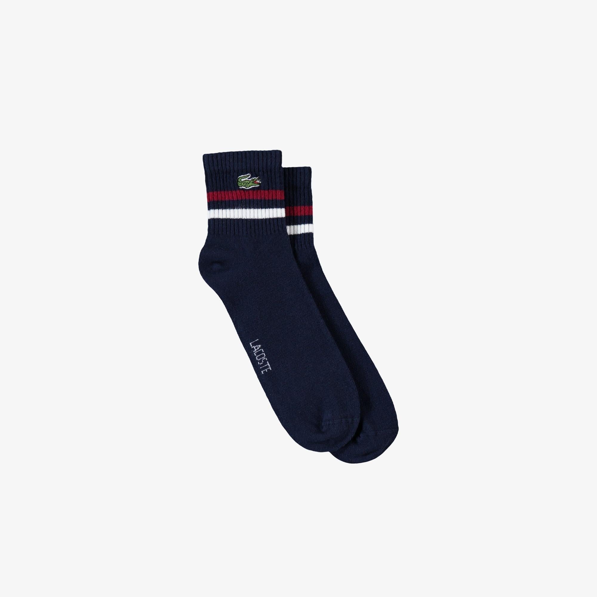 Lacoste Erkek Çizgili Lacivert Çorap