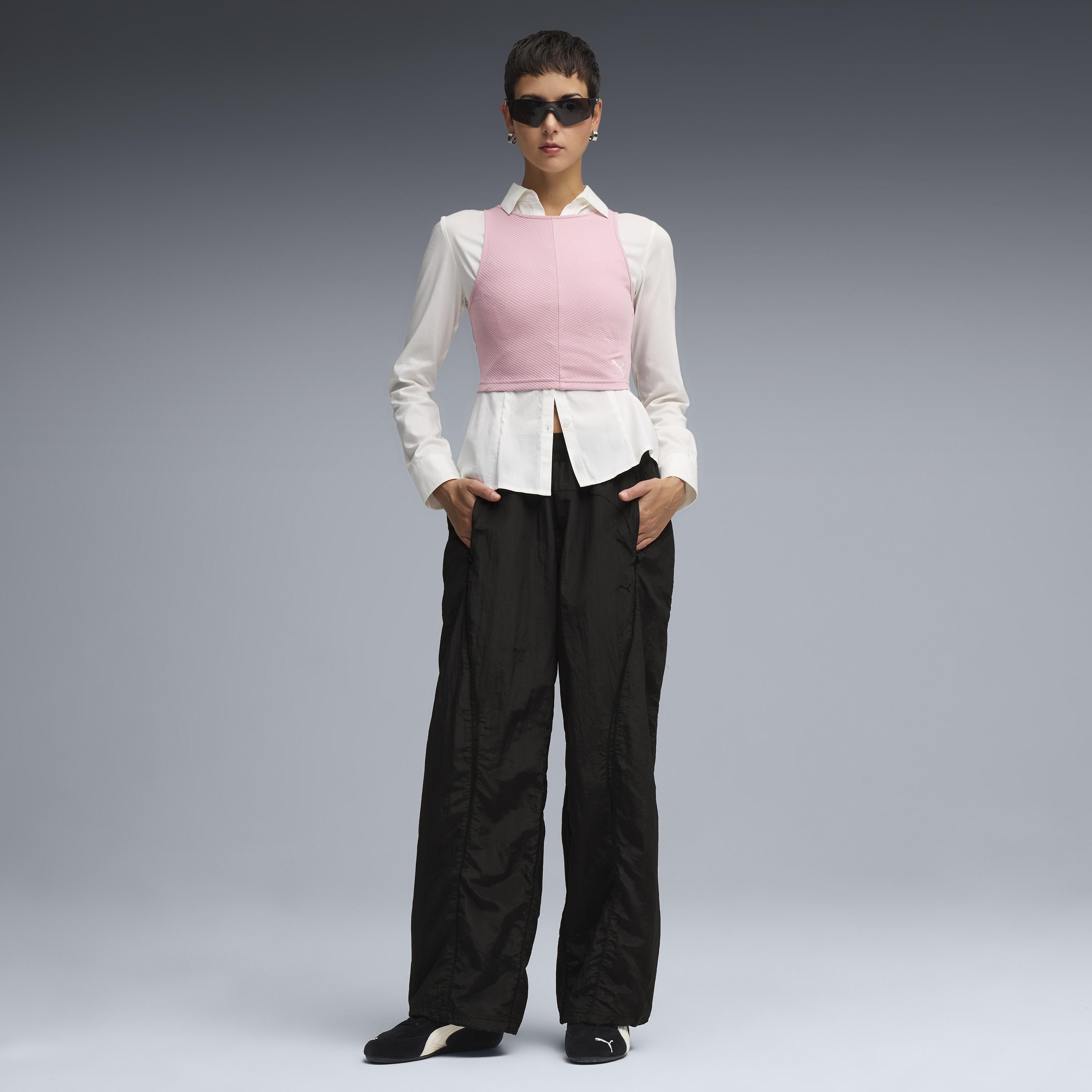 Puma Wardrobe Ess Ribbed Crop Top Kadın Yetişkin T-shirt