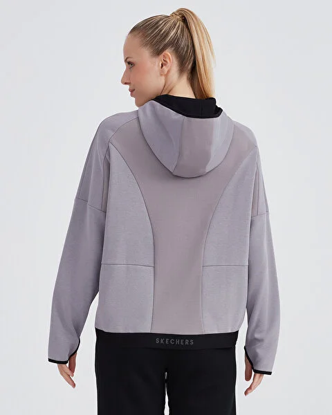 W 2XI-Lock Full Zip Hoodie Sweatshirt Kadın Sweatshirt