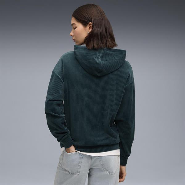 Puma Ess Elevated Velour Hoodie Kadın Yetişkin Sweatshirt