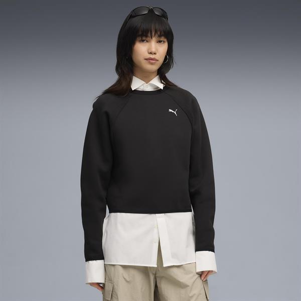 Puma Evostrıpe Comfort Short Crew Kadın Yetişkin Sweatshirt