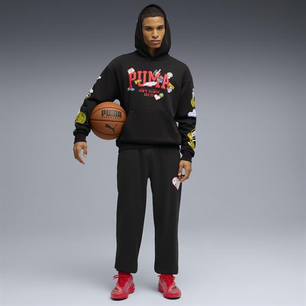 Puma Sticker Pack Pullover Hoodie Erkek Yetişkin Sweatshirt