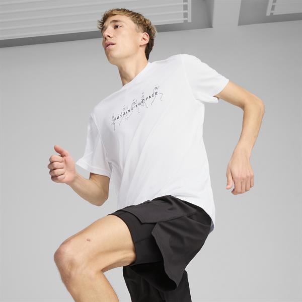 Puma Graphıcs Runnıng Illustratıo Erkek Tişört