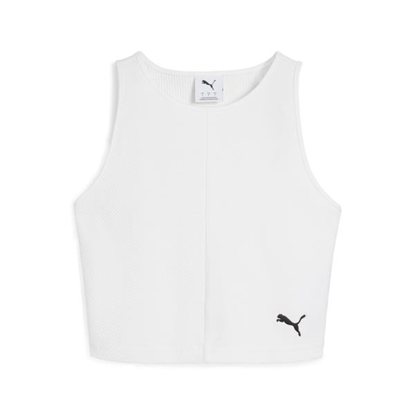 Puma WARDROBE ESS Ribbed Crop Top Kadın T-shirt
