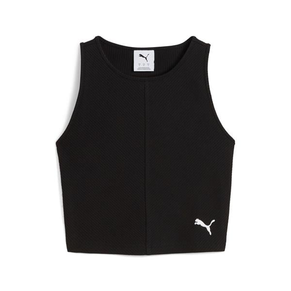 Puma WARDROBE ESS Ribbed Crop Top Kadın T-shirt