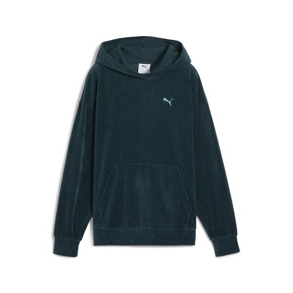 Puma Ess Elevated Velour Hoodie Kadın Yetişkin Sweatshirt