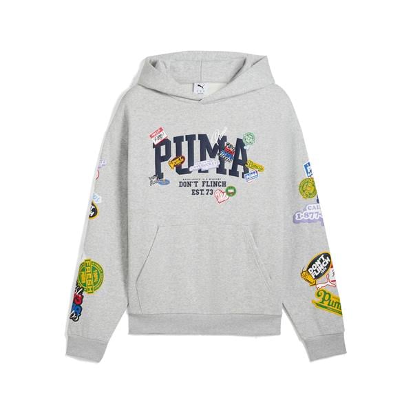 Puma Sticker Pack Pullover Hoodie Erkek Yetişkin Sweatshirt