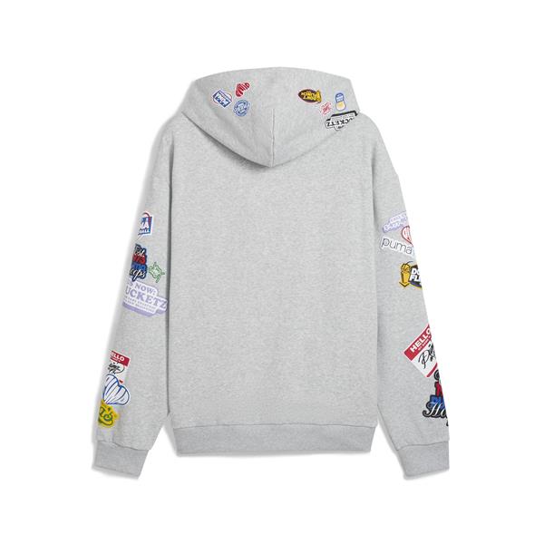 Puma Sticker Pack Pullover Hoodie Erkek Yetişkin Sweatshirt