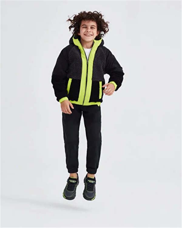 Skechers B Outdoor Fleece Full Zip Sherpa Çocuk Ceket