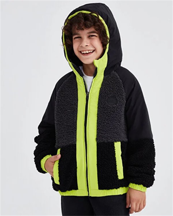 Skechers B Outdoor Fleece Full Zip Sherpa Çocuk Ceket