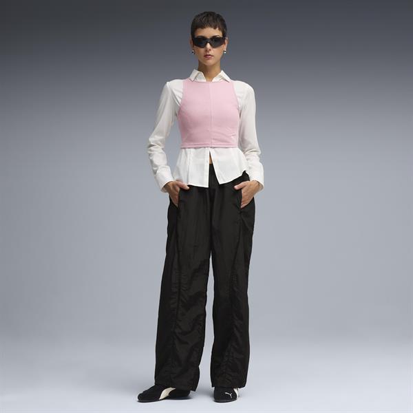 Puma Wardrobe Ess Ribbed Crop Top Kadın Yetişkin T-shirt