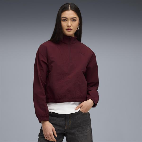 Puma Her Woven Half-Zip Crew Kadın Yetişkin Sweatshirt