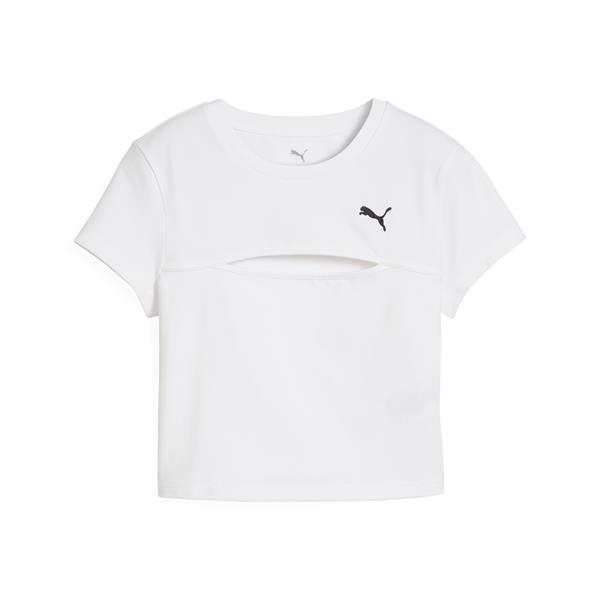 Puma WARDROBE ESS Cut-Out Baby Tee Kadın T-shirt