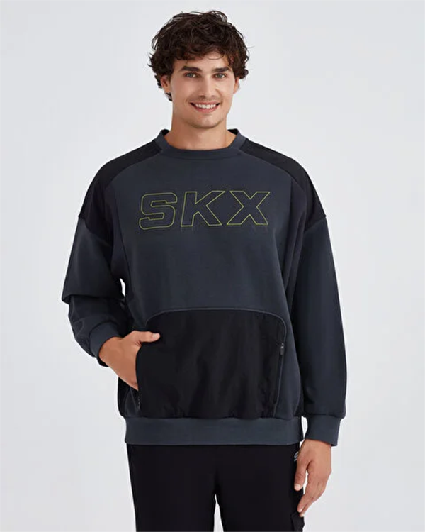 M LW Fleece Crew Neck Sweatshirt Erkek Sweatshirt