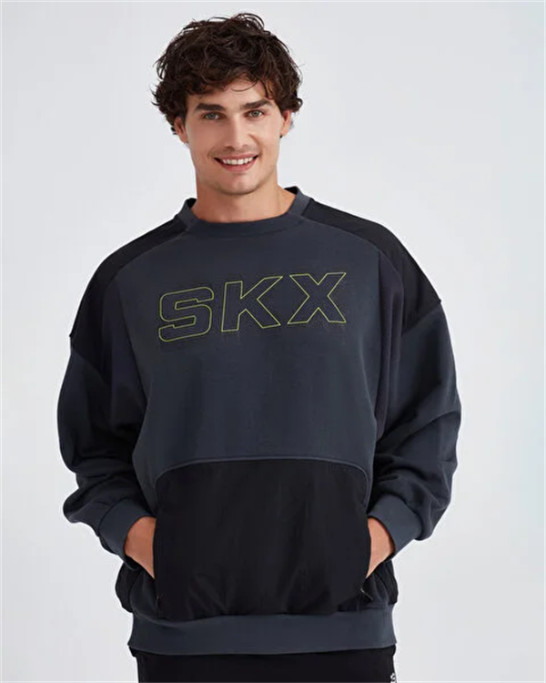 M LW Fleece Crew Neck Sweatshirt Erkek Sweatshirt