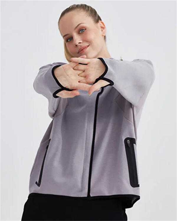 W 2XI-Lock Full Zip Hoodie Sweatshirt Kadın Sweatshirt