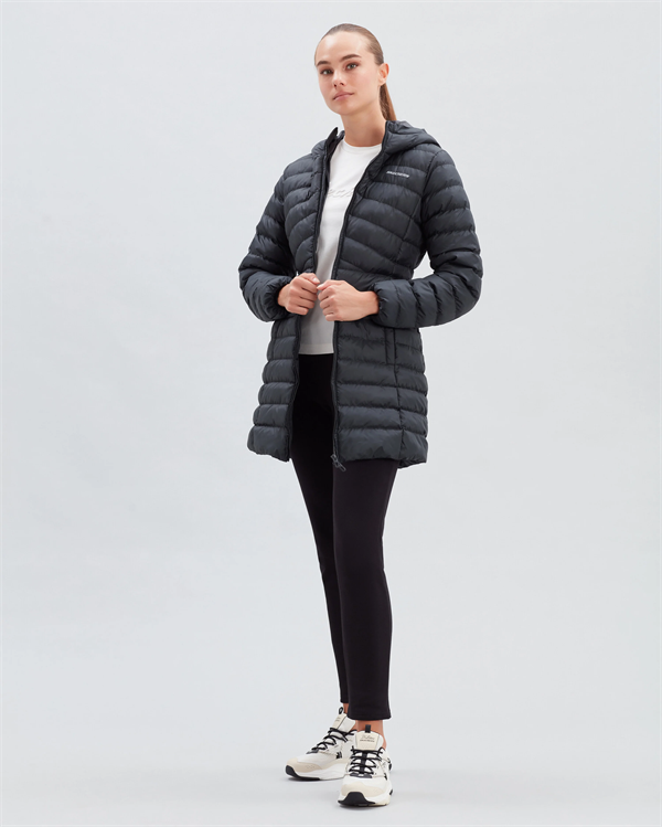 W Essential Maxi Length Hooded Jacket