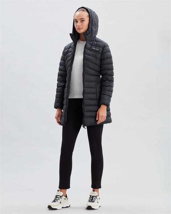 W Essential Maxi Length Hooded Jacket