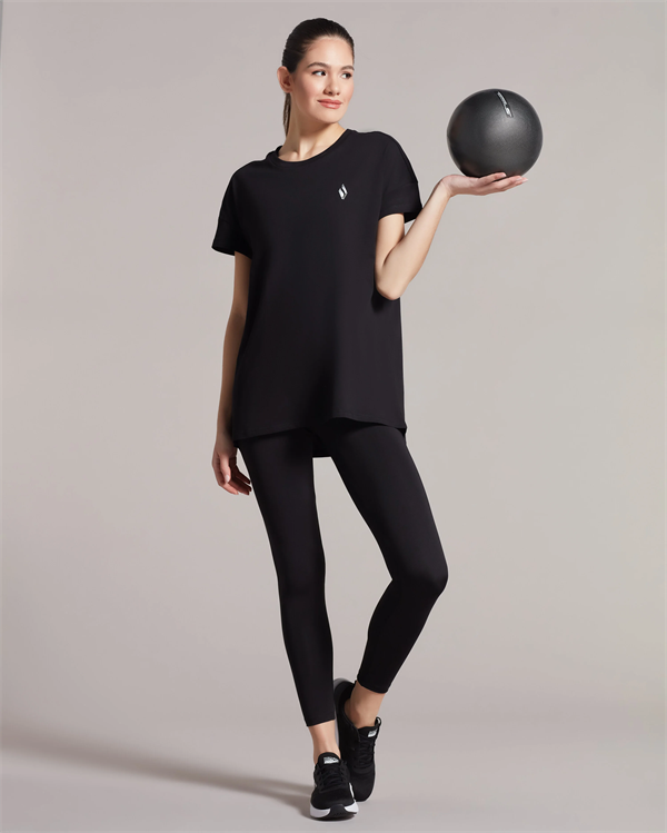 W Graphic Tee Long T-Shirt Kadın T-shirt