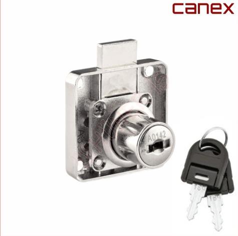 Canex Kare Çekmece Kilidi Nikel