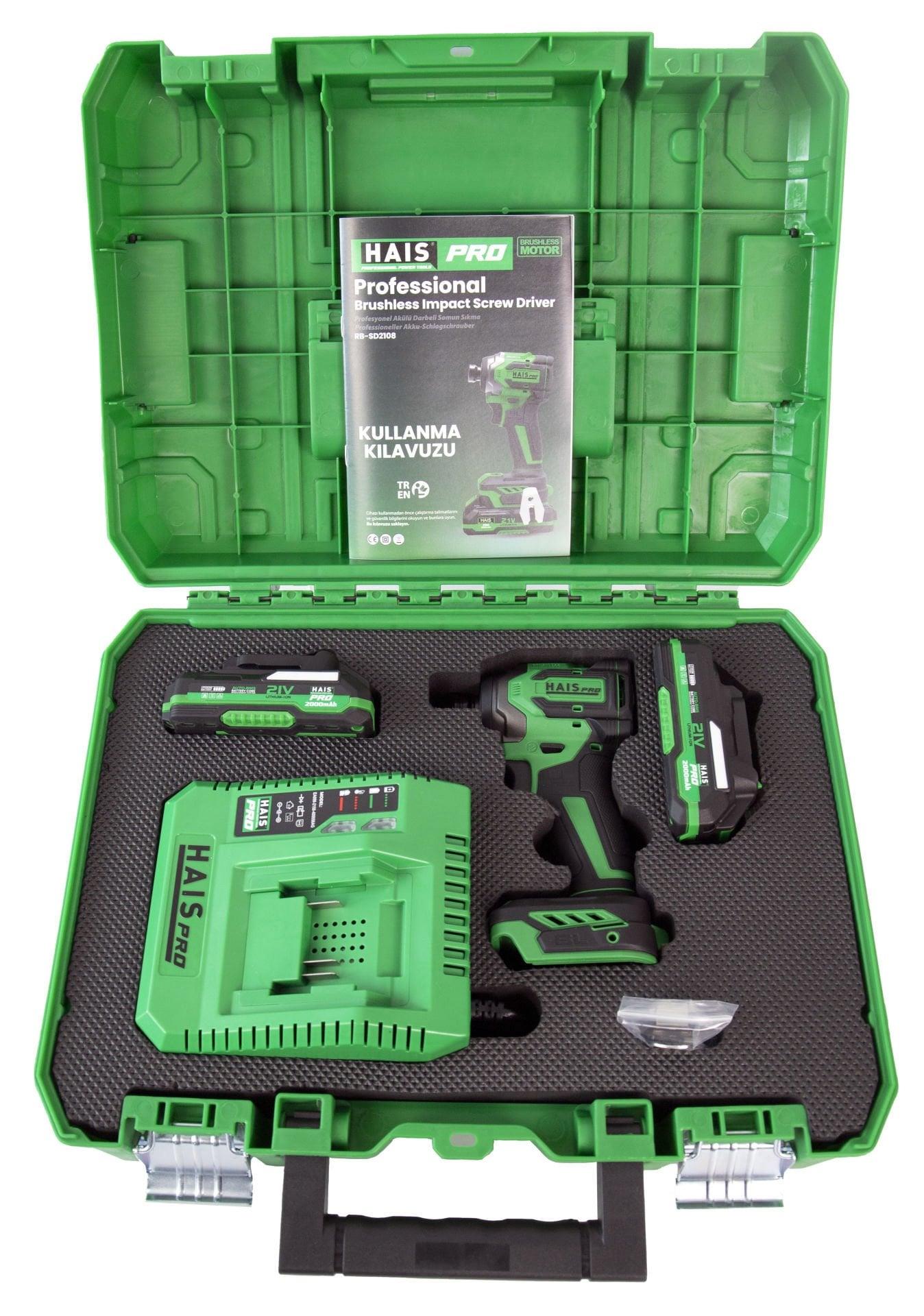 Haispro RB-SD2108L Torklu Vidalama Matkap 21V -2,0 Ah