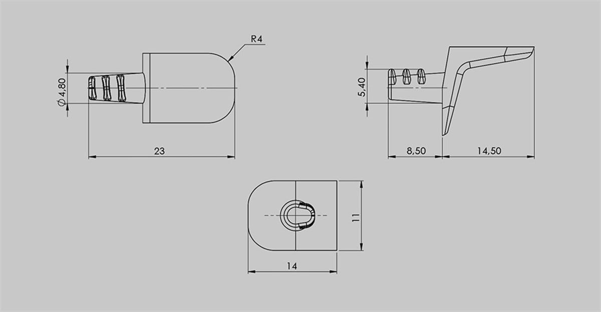 İlka Düz L Tipi Raf Pimi 