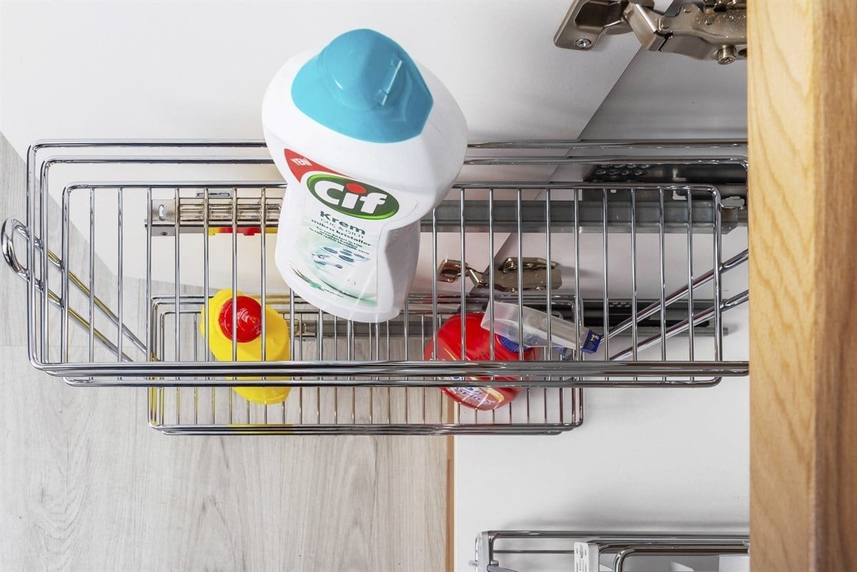 Oscar M3131-34-38 Blum Tek Açılımlı Tandem Yandan Raylı Deterjanlık