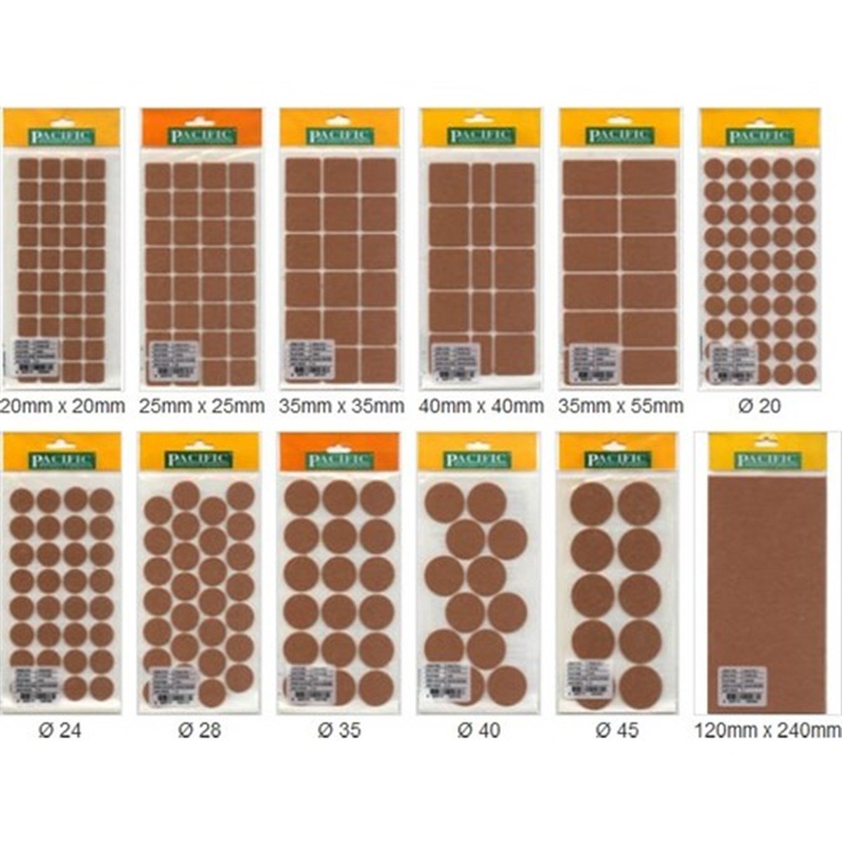 Pacific Yapışkanlı Keçe Kahve