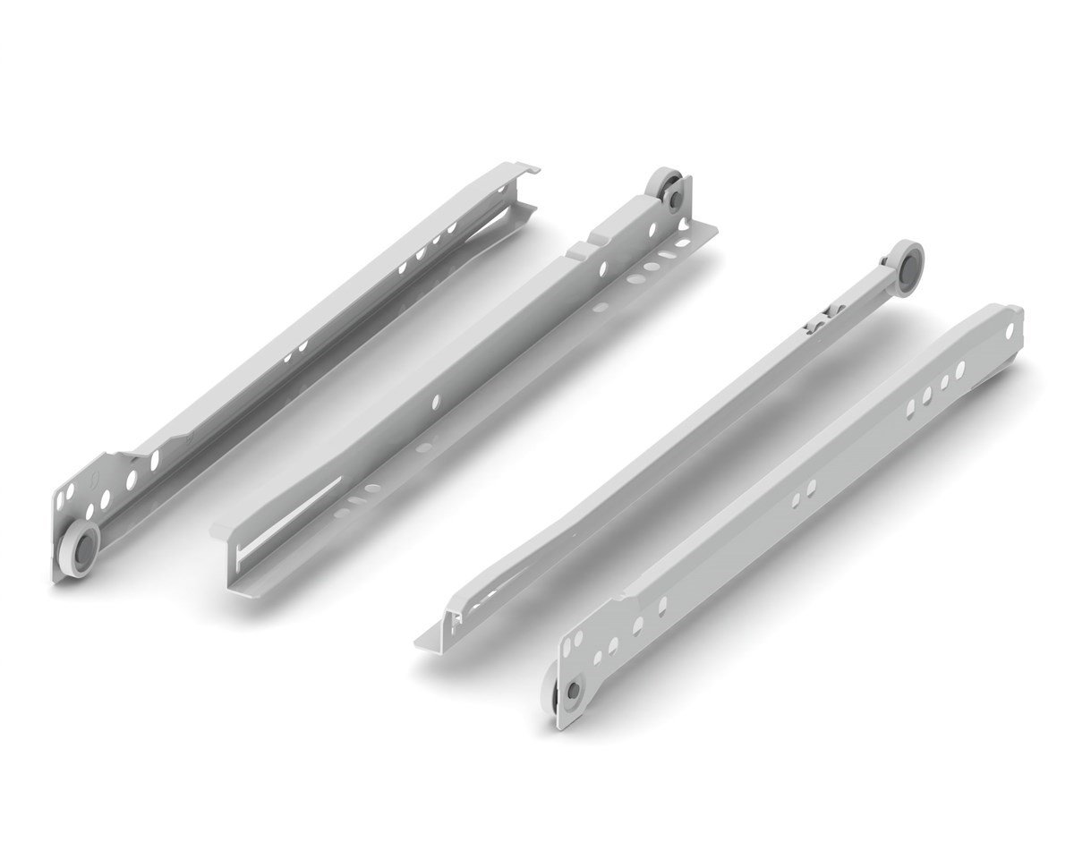 Samet Klasik Beyaz Mobilya Çekmece Rayı