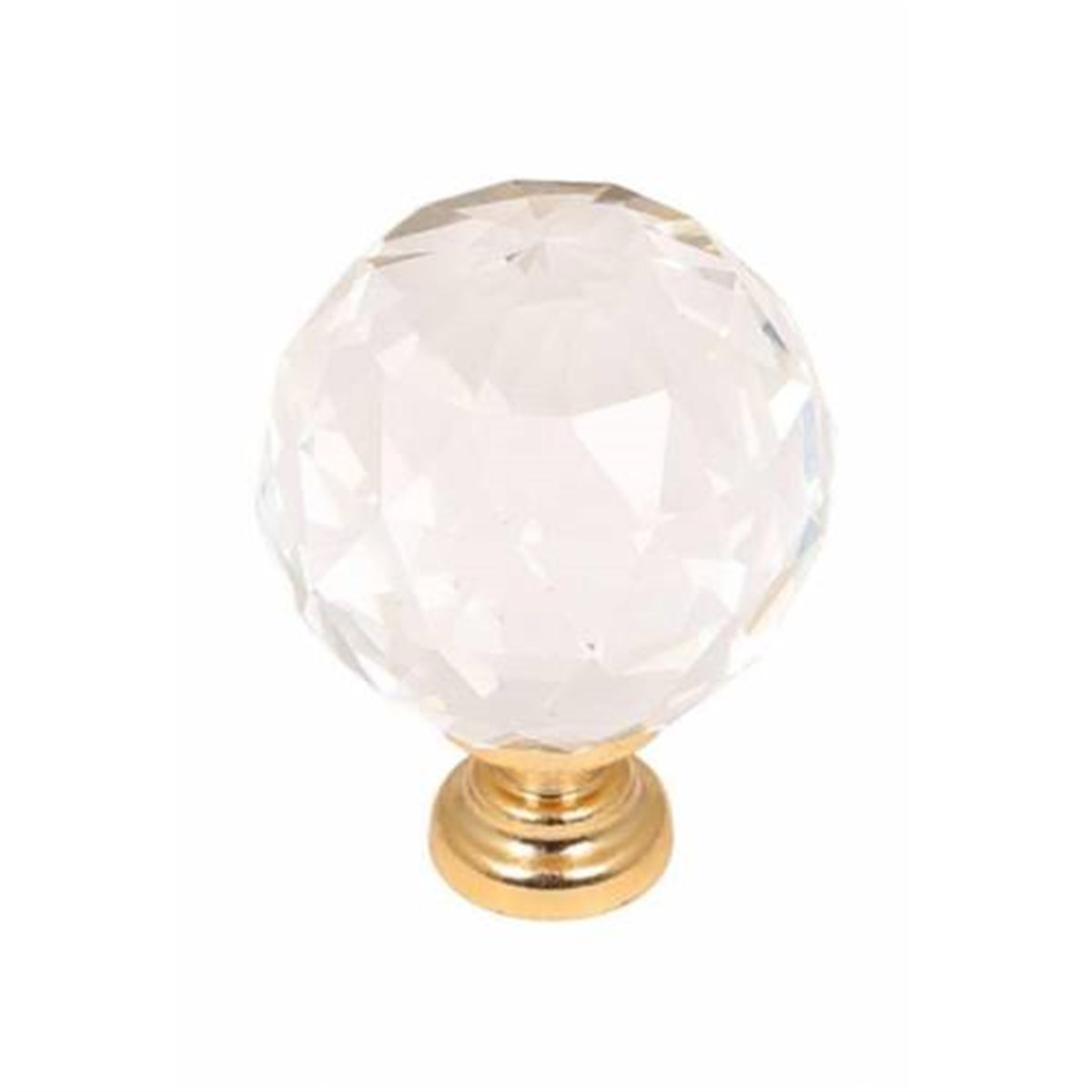Egesel 30mm Kristal Küre Düğme Mobilya Kulp