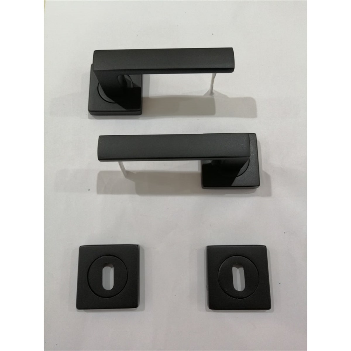 Dooraks 2106 Zigana Kare Rozetli Aluminyum Kapıkolu 