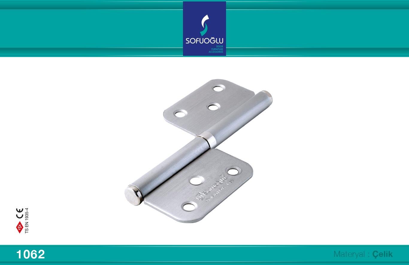 Sofuoğlu 12cm Boyasiyah Çelik Cermen Yönsüz Kapı Menteşesi