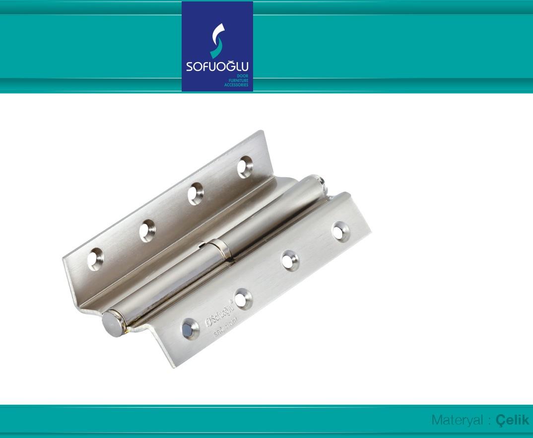 Sofuoğlu 12cm Saten Cumbalı Çelik Kapı Menteşesi