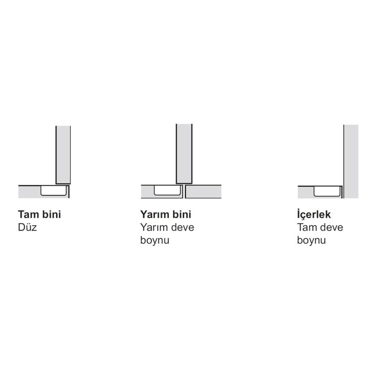 Ventus Frenli Mobilya Kapak Menteşesi