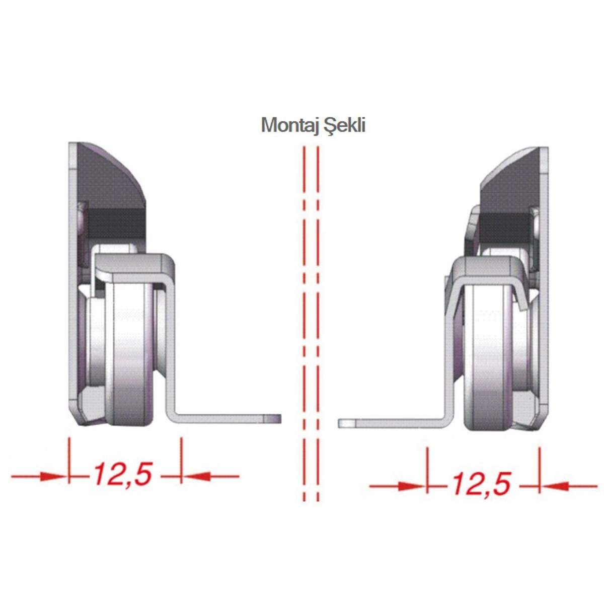 Yeniler Klasik Beyaz Mobilya Çekmece Rayı