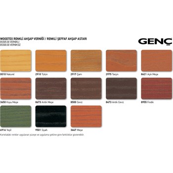 Genç Woodtex BS500.00 Renkli Ahşap Verniksiz Astar